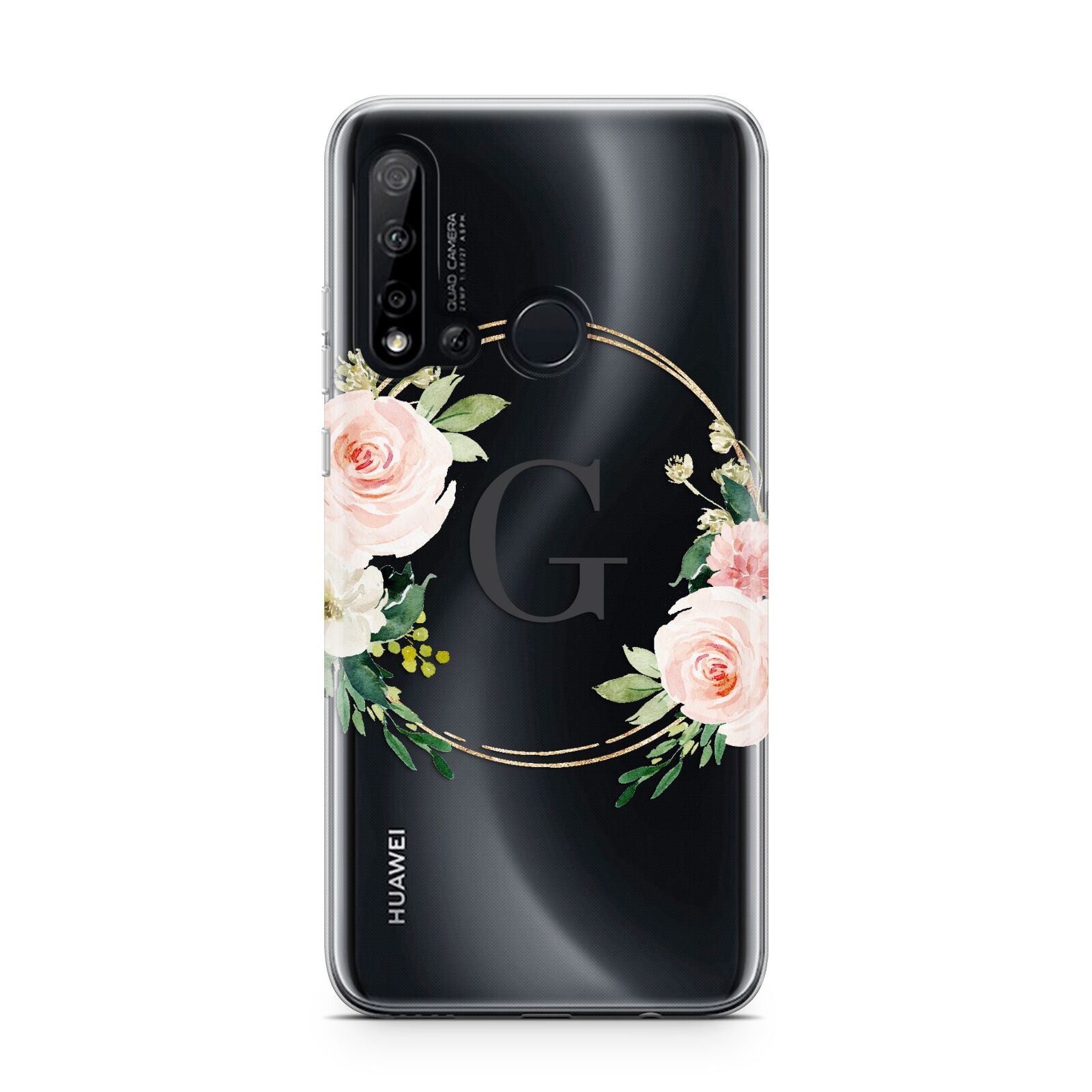 Personalised Blush Floral Wreath Huawei P20 Lite 5G Phone Case
