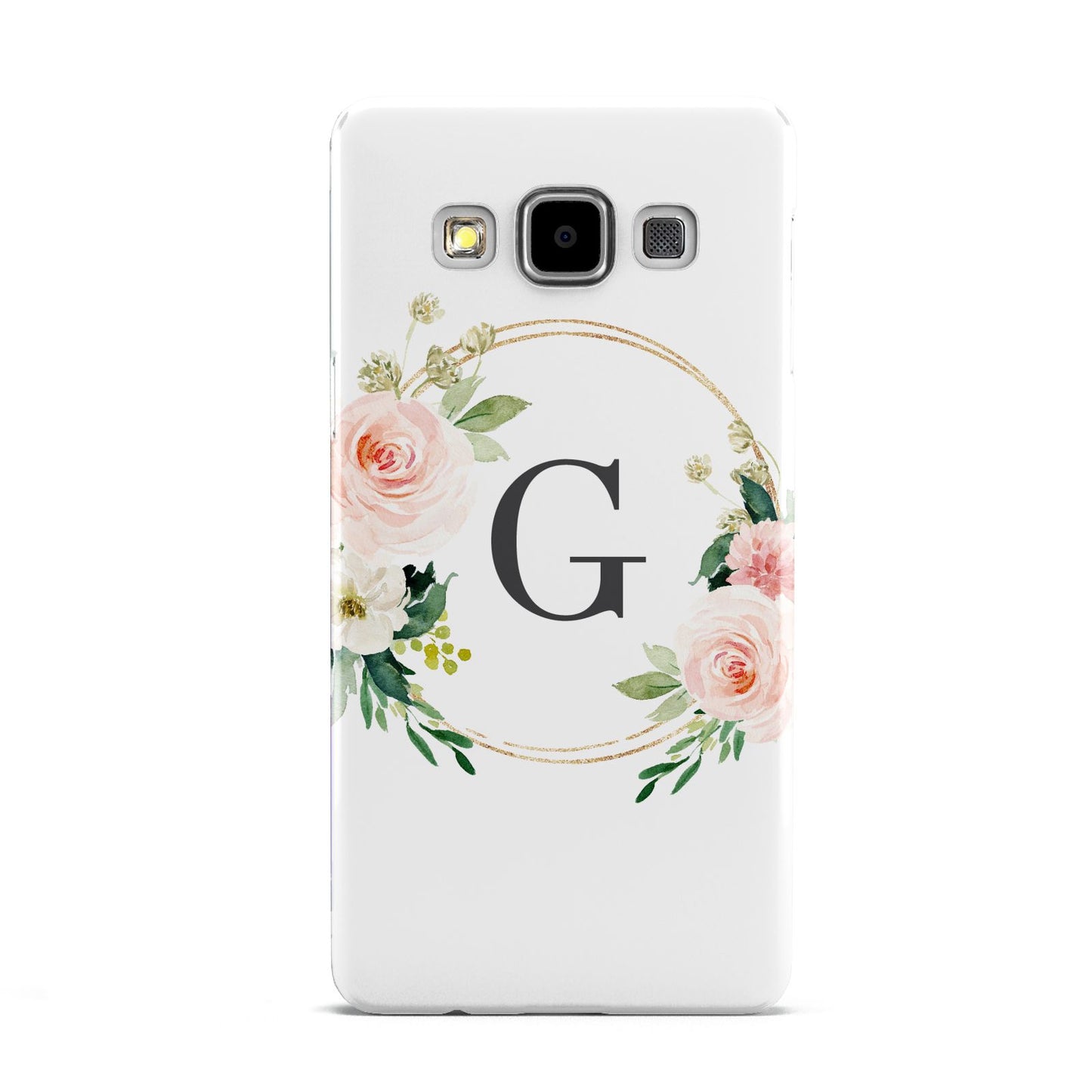 Personalised Blush Floral Wreath Samsung Galaxy A5 Case