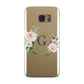 Personalised Blush Floral Wreath Samsung Galaxy Case
