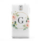 Personalised Blush Floral Wreath Samsung Galaxy Note 3 Case