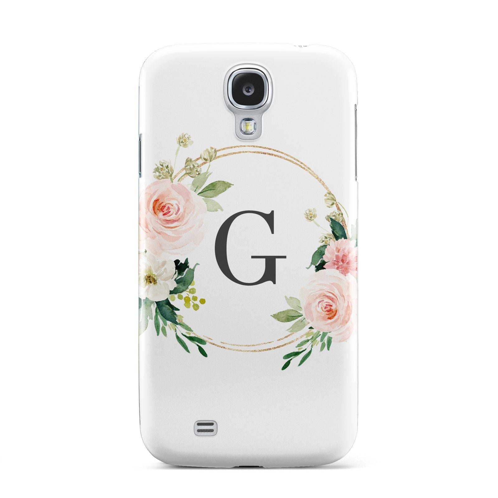 Personalised Blush Floral Wreath Samsung Galaxy S4 Case