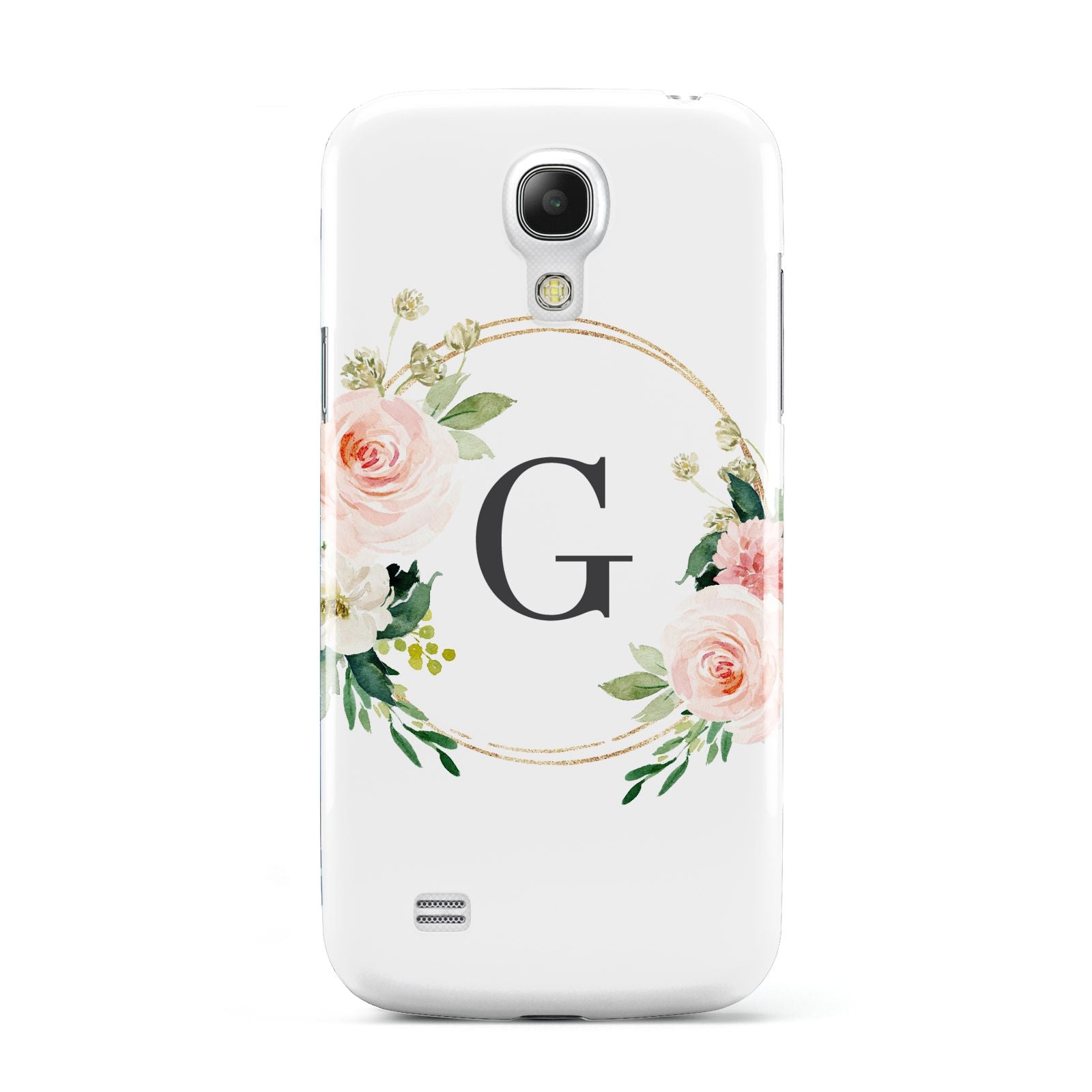 Personalised Blush Floral Wreath Samsung Galaxy S4 Mini Case
