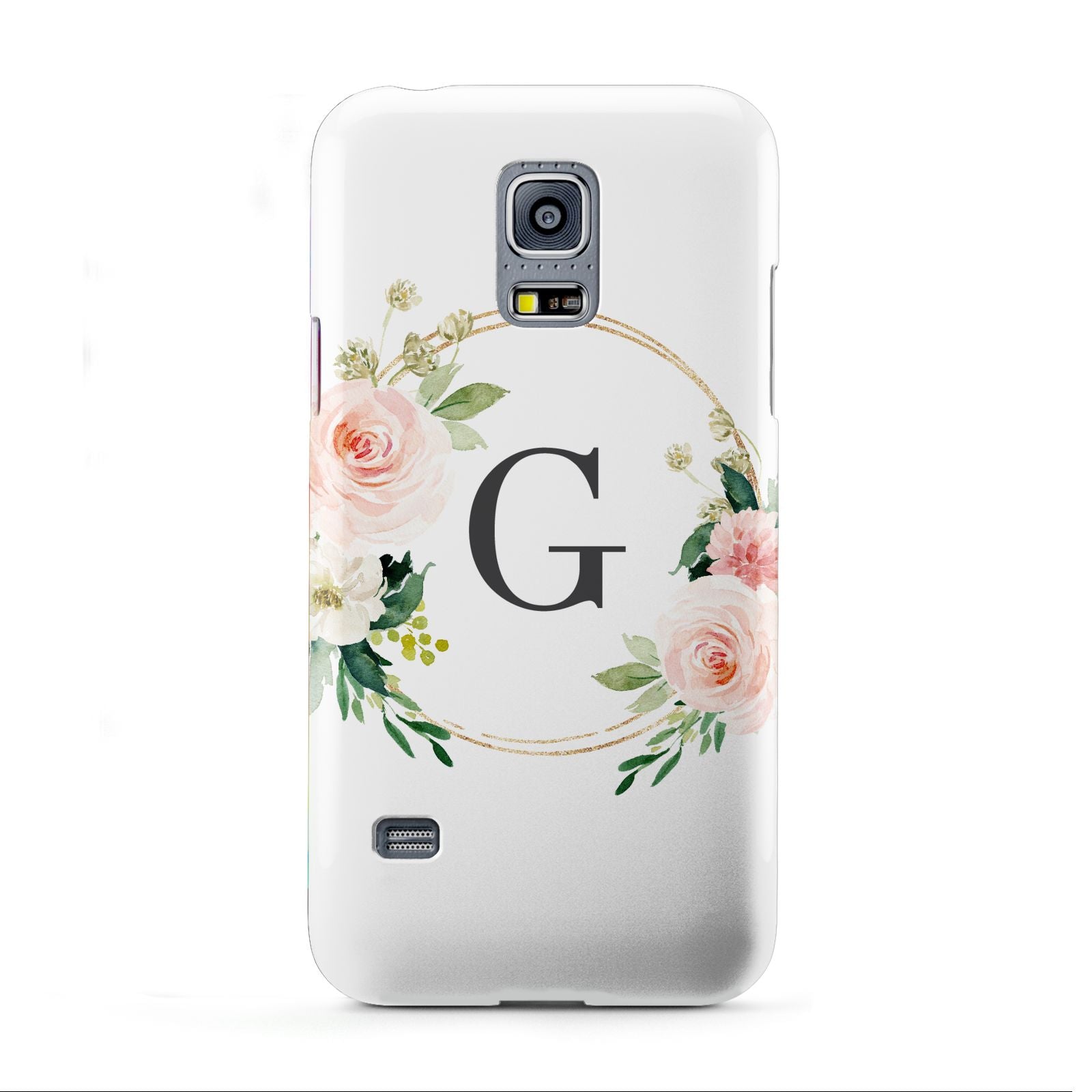 Personalised Blush Floral Wreath Samsung Galaxy S5 Mini Case