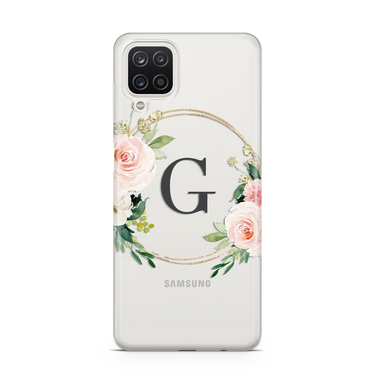 Personalised Blush Floral Wreath Samsung M12 Case