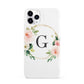 Personalised Blush Floral Wreath iPhone 11 Pro 3D Snap Case