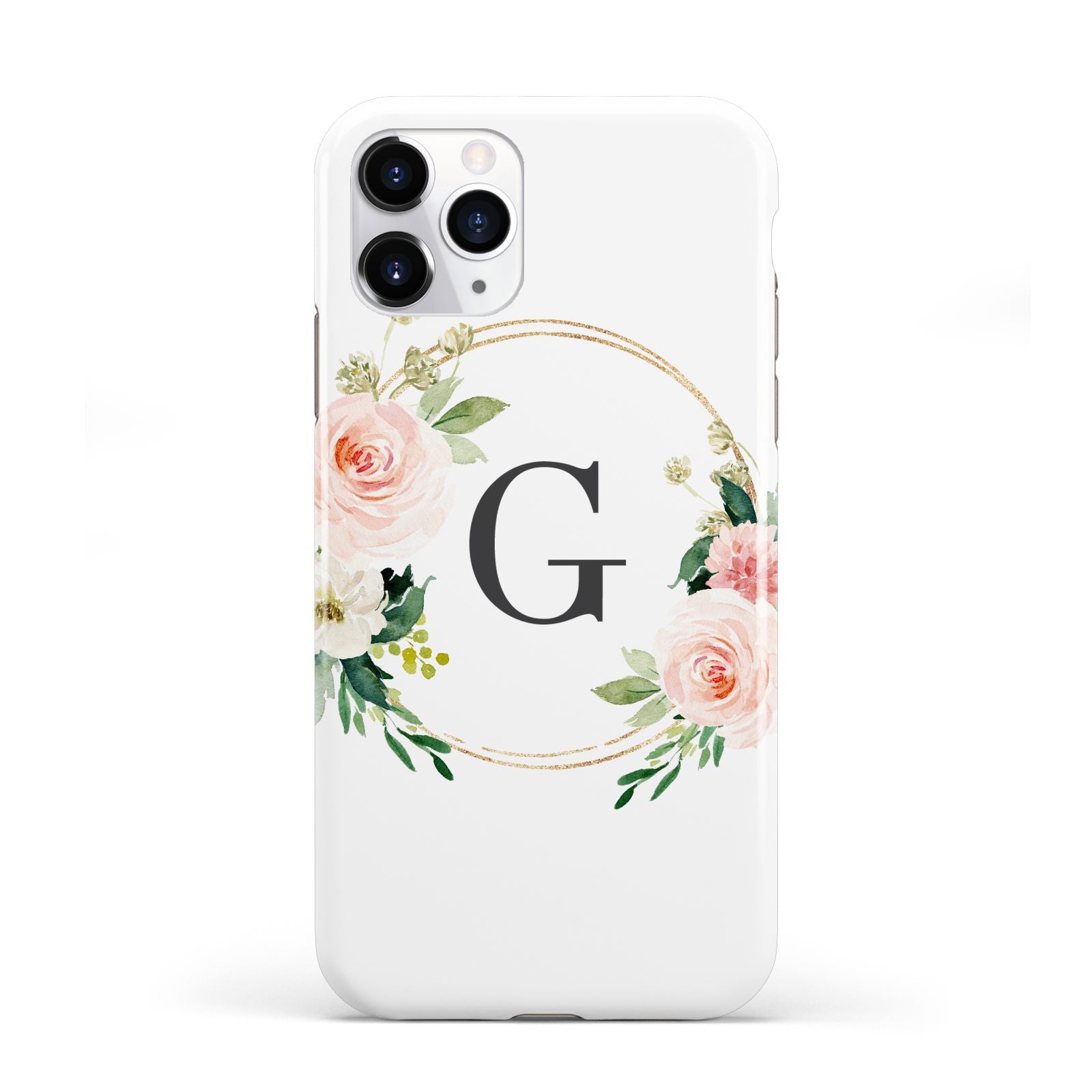 Personalised Blush Floral Wreath iPhone 11 Pro 3D Tough Case