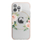 Personalised Blush Floral Wreath iPhone 13 Pro Max TPU Impact Case with Pink Edges