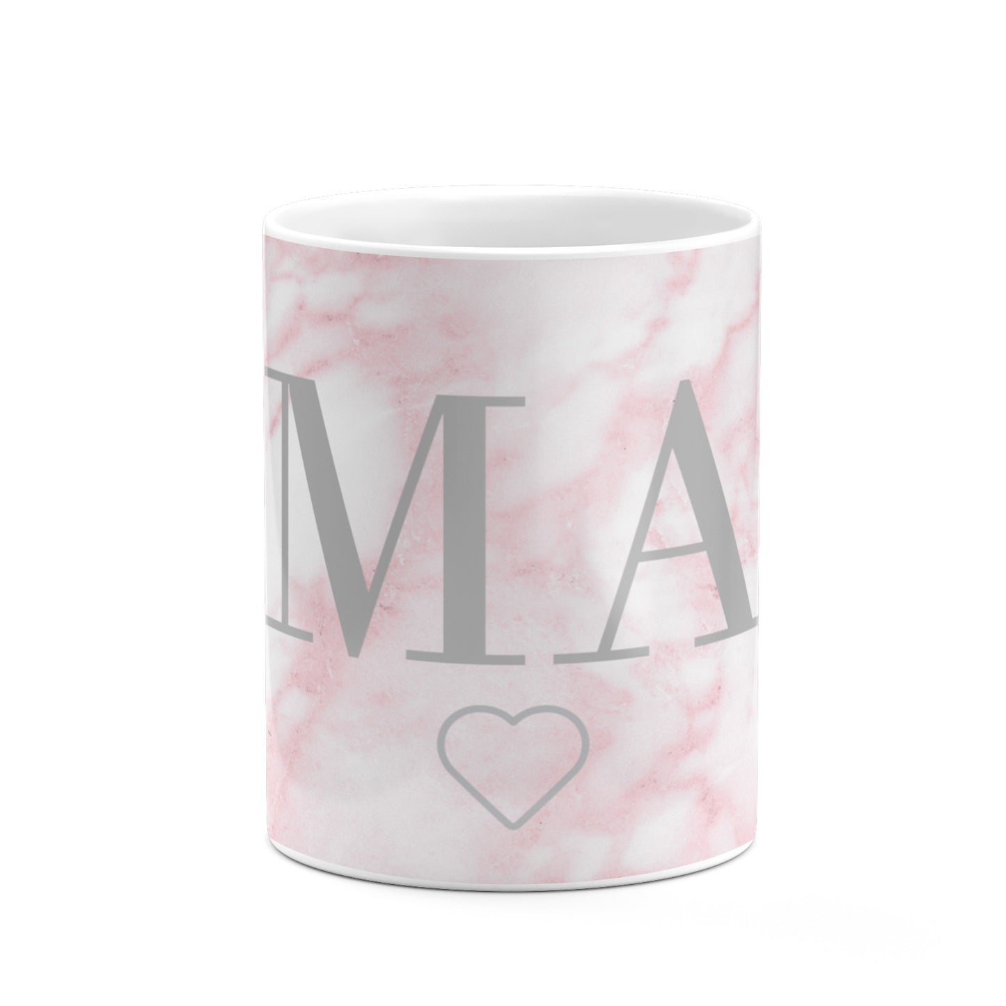 Personalised Blush Marble Initials 10oz Mug Alternative Image 7