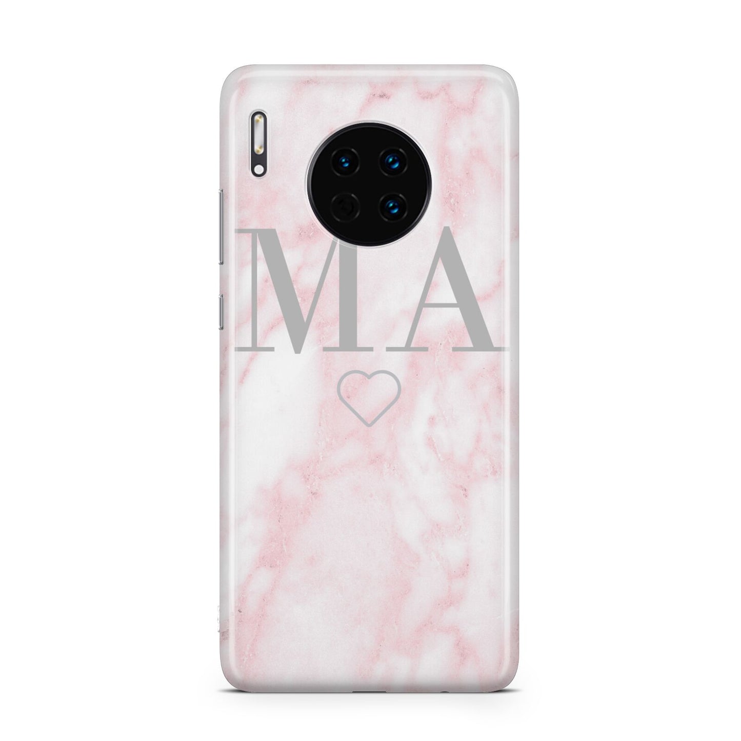 Personalised Blush Marble Initials Huawei Mate 30