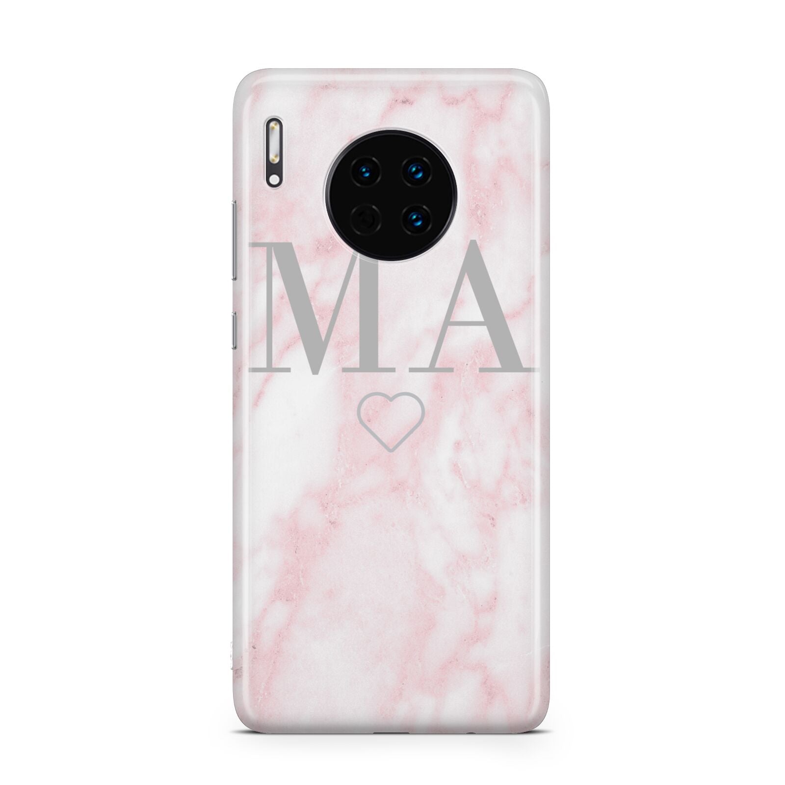 Personalised Blush Marble Initials Huawei Mate 30
