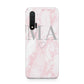 Personalised Blush Marble Initials Huawei Nova 6 Phone Case