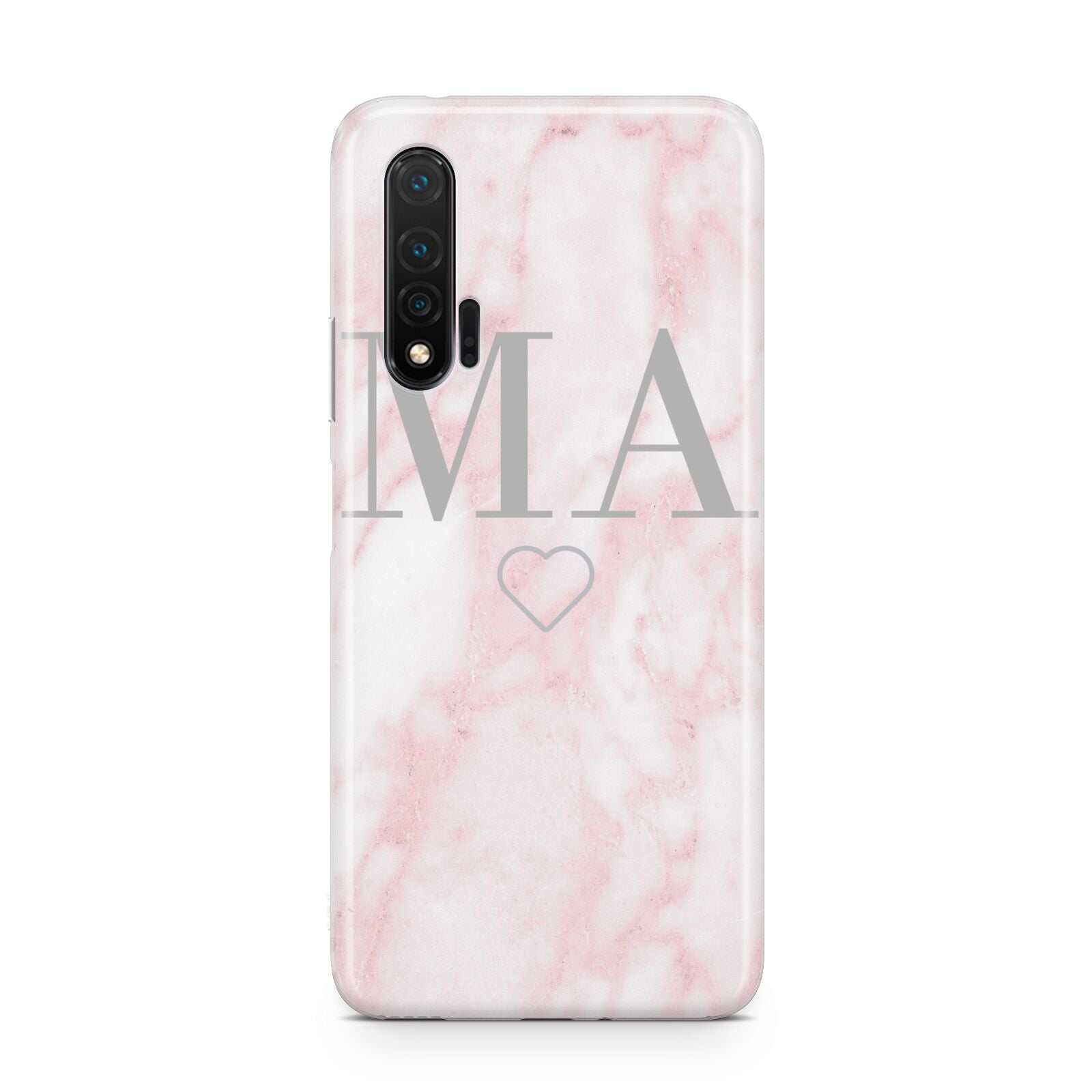 Personalised Blush Marble Initials Huawei Nova 6 Phone Case