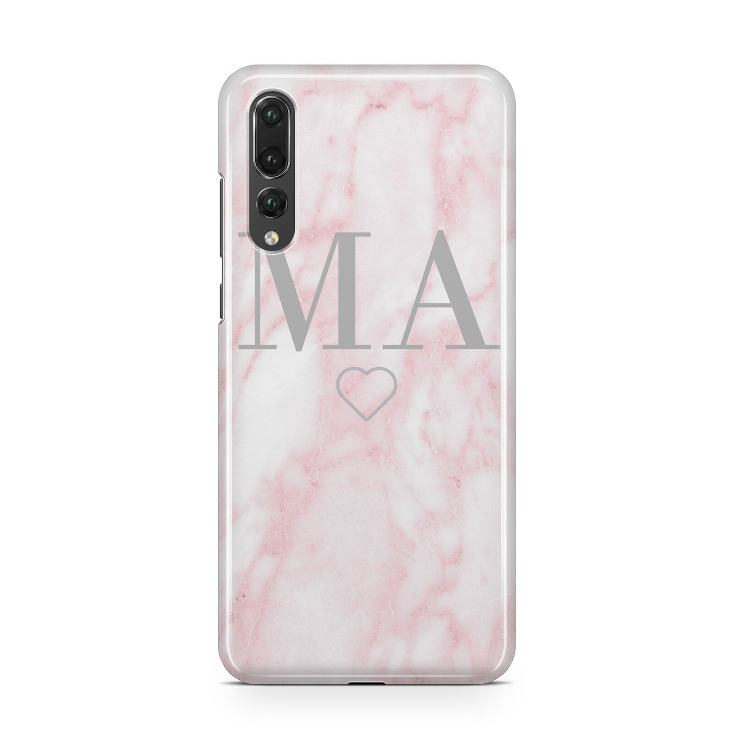 Personalised Blush Marble Initials Huawei P20 Pro Phone Case