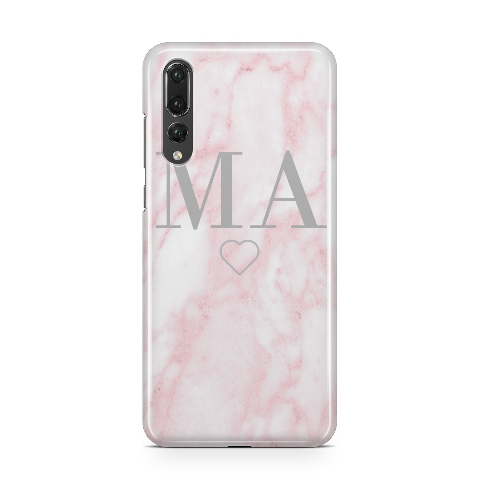 Personalised Blush Marble Initials Huawei P20 Pro Phone Case