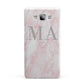 Personalised Blush Marble Initials Samsung Galaxy A7 2015 Case