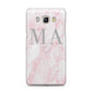 Personalised Blush Marble Initials Samsung Galaxy J5 2016 Case