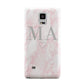 Personalised Blush Marble Initials Samsung Galaxy Note 4 Case