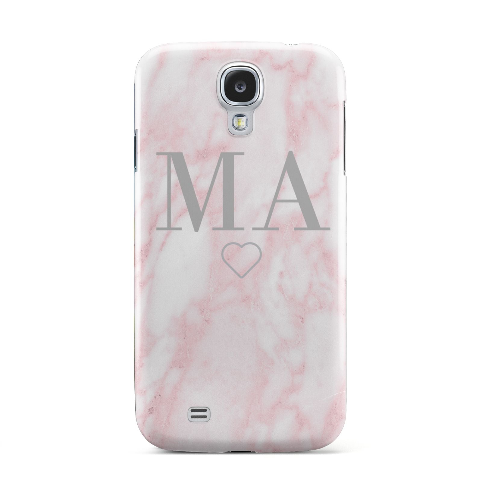 Personalised Blush Marble Initials Samsung Galaxy S4 Case