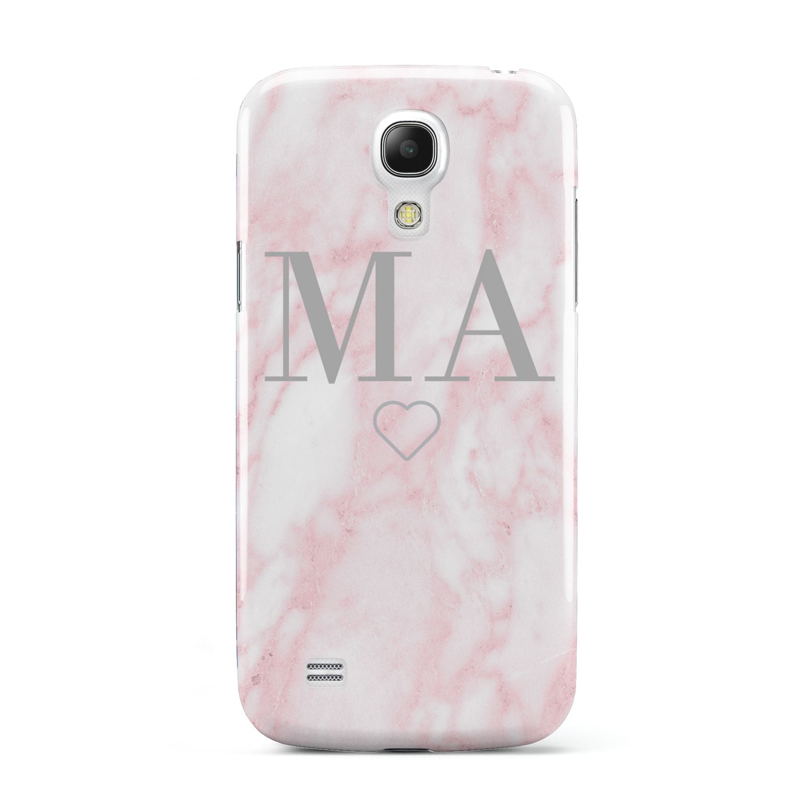 Personalised Blush Marble Initials Samsung Galaxy S4 Mini Case