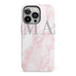 Personalised Blush Marble Initials iPhone 13 Pro Full Wrap 3D Tough Case