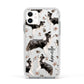 Personalised Border Collie Dog Apple iPhone 11 in White with White Impact Case