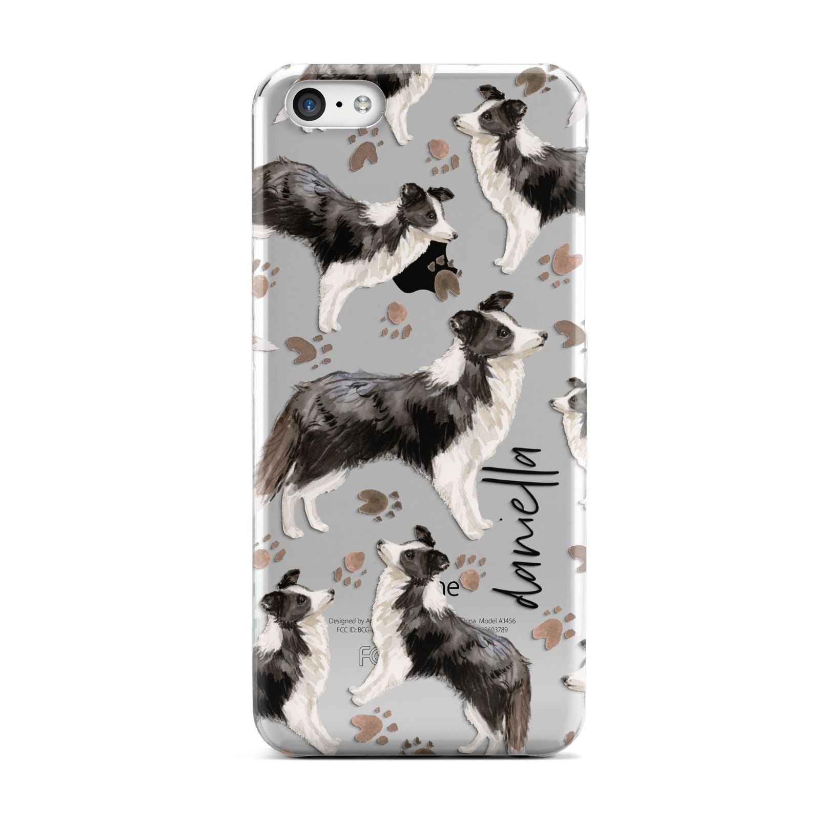 Personalised Border Collie Dog Apple iPhone 5c Case