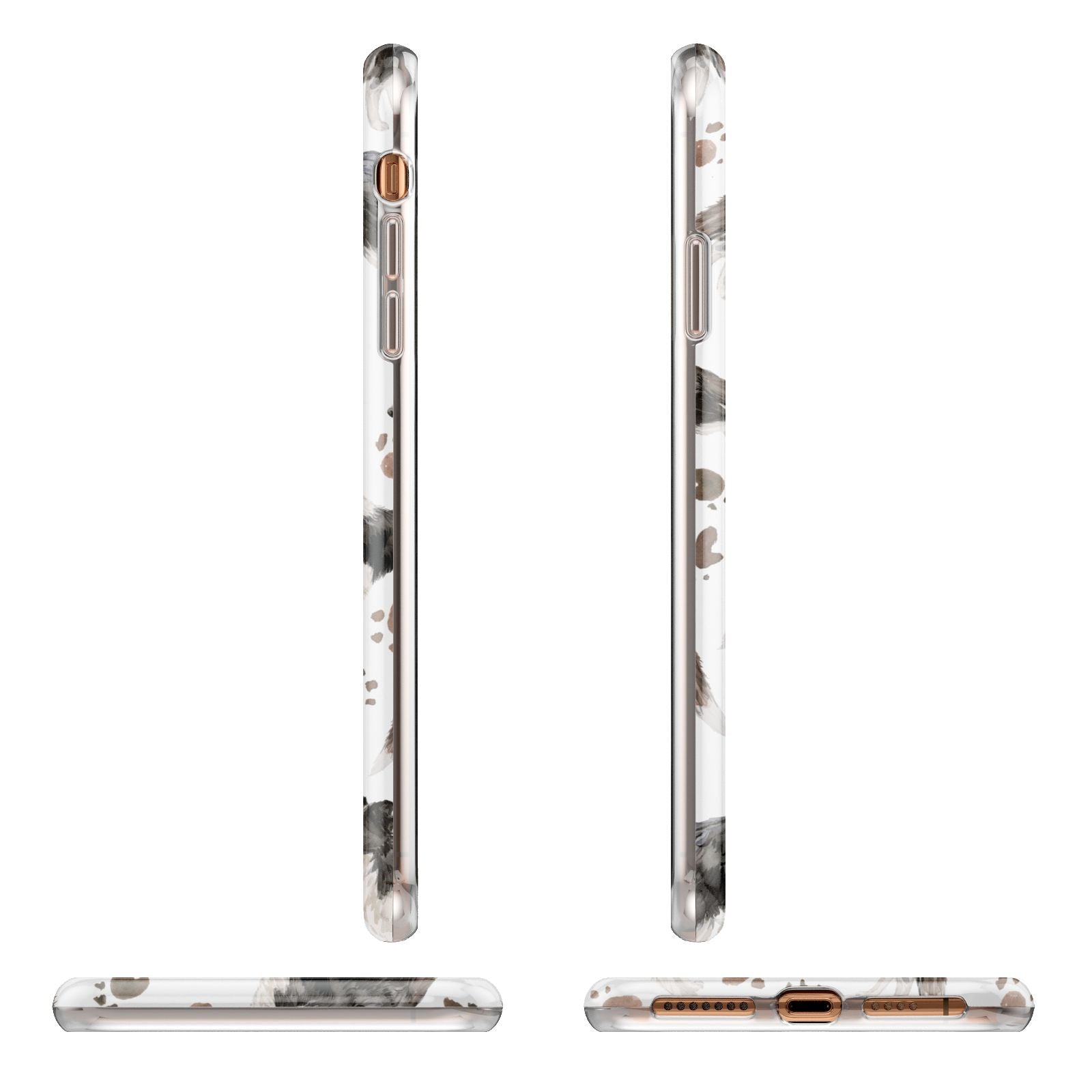 Personalised Border Collie Dog Apple iPhone XS Max 3D Wrap Tough Case Alternative Image Angles