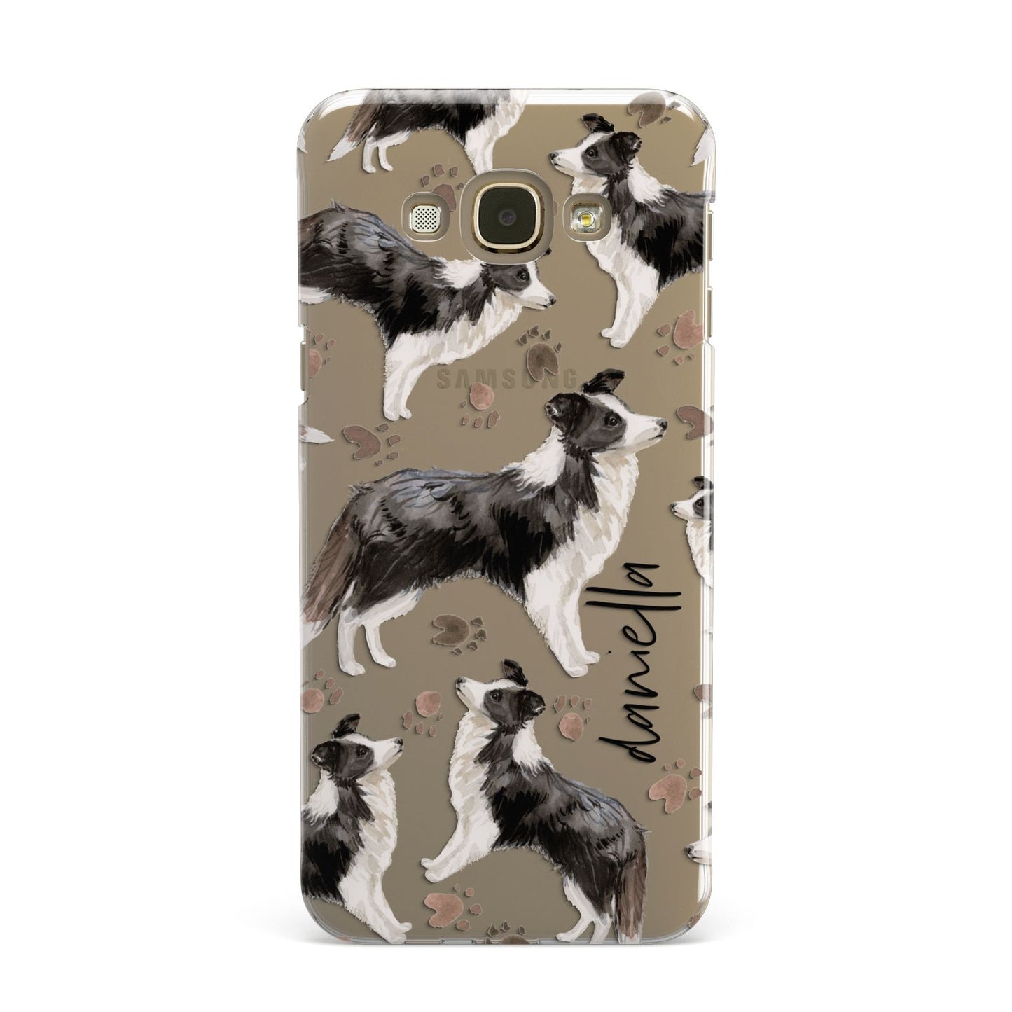 Personalised Border Collie Dog Samsung Galaxy A8 Case