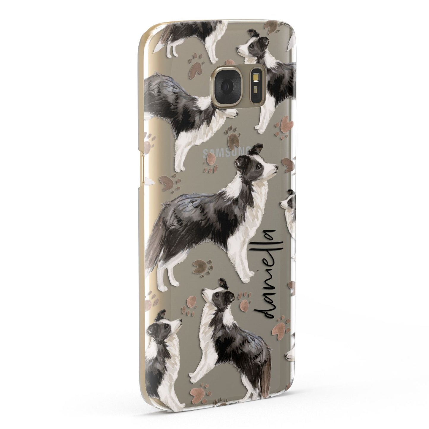 Personalised Border Collie Dog Samsung Galaxy Case Fourty Five Degrees