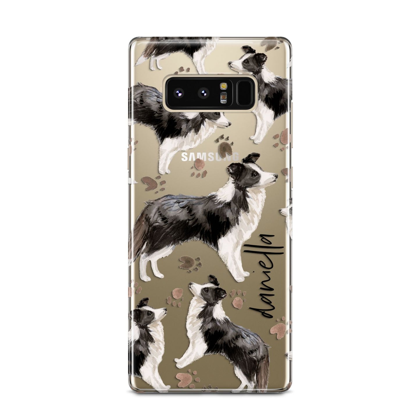 Personalised Border Collie Dog Samsung Galaxy Note 8 Case