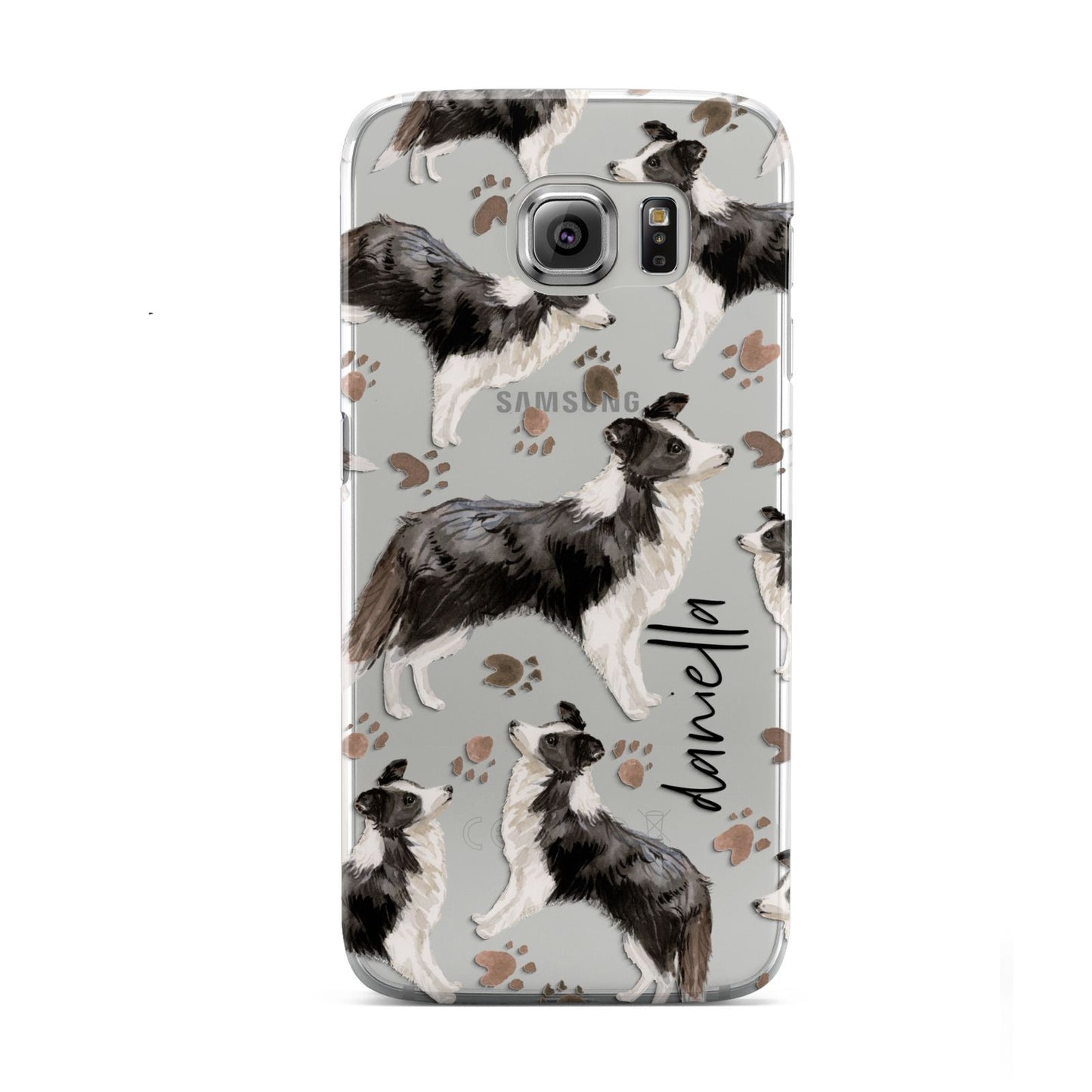 Personalised Border Collie Dog Samsung Galaxy S6 Case