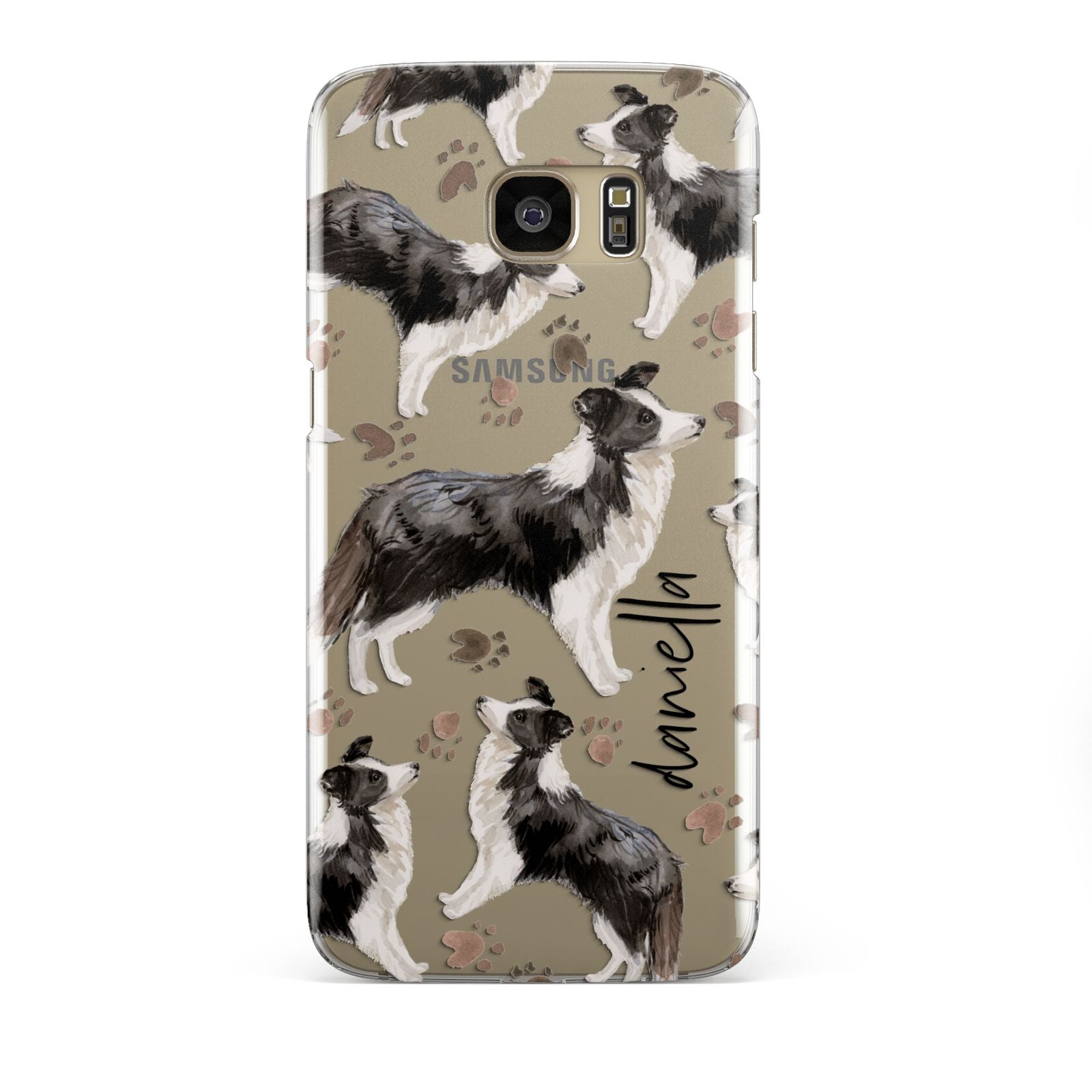 Personalised Border Collie Dog Samsung Galaxy S7 Edge Case