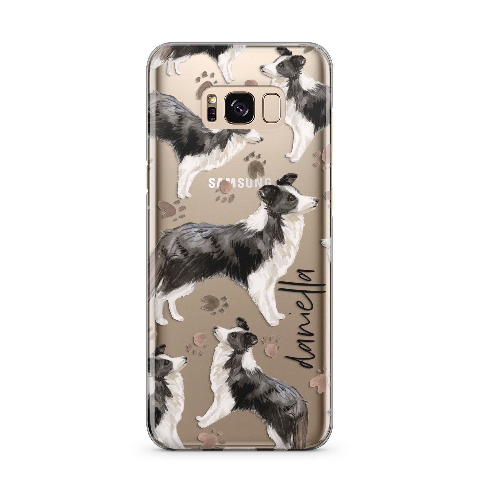 Personalised Border Collie Dog Samsung Galaxy S8 Plus Case