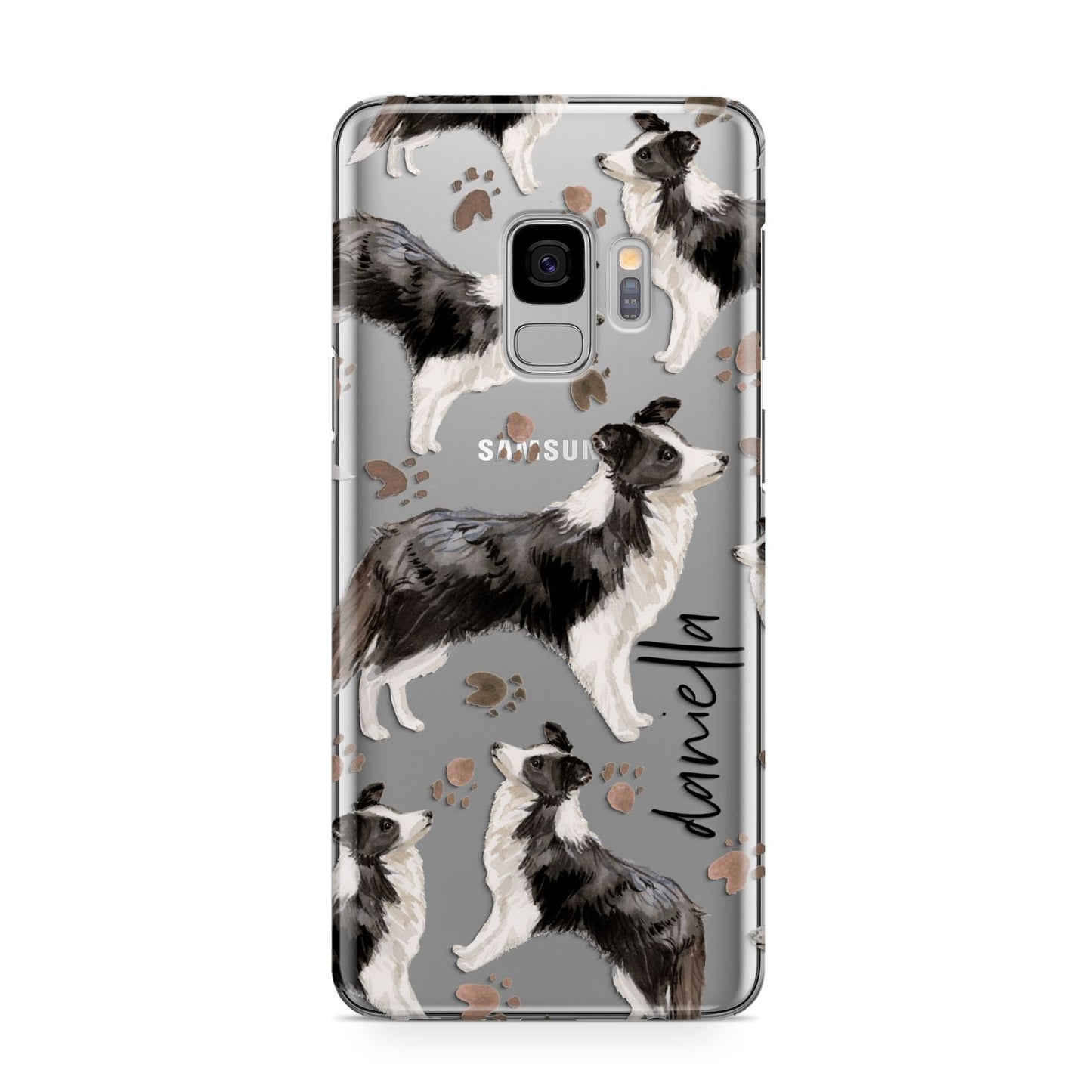 Personalised Border Collie Dog Samsung Galaxy S9 Case