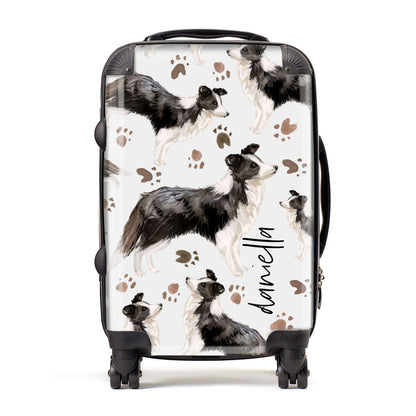 Personalised Border Collie Dog Suitcase