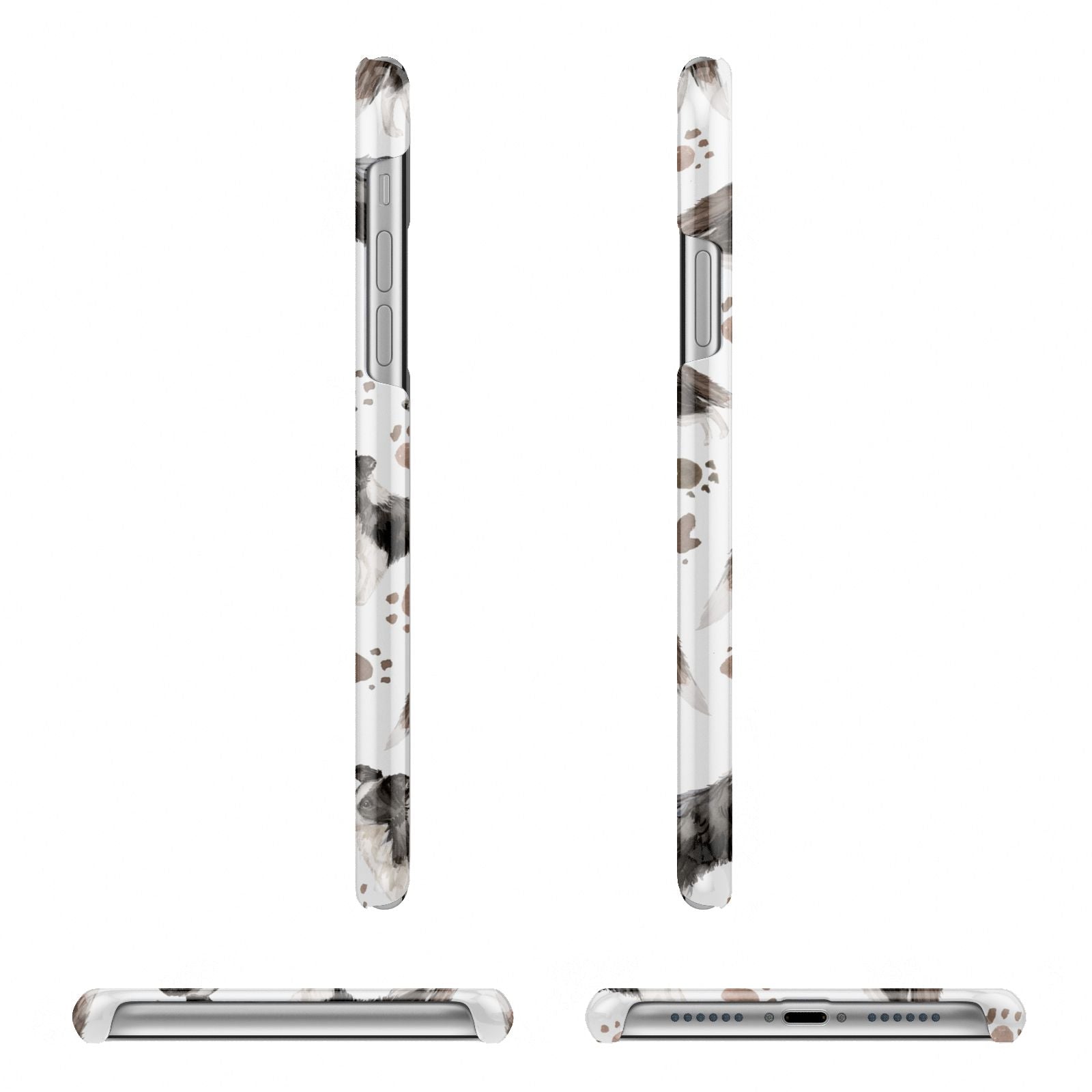 Personalised Border Collie Dog iPhone 11 Pro 3D Snap Case Angle Images