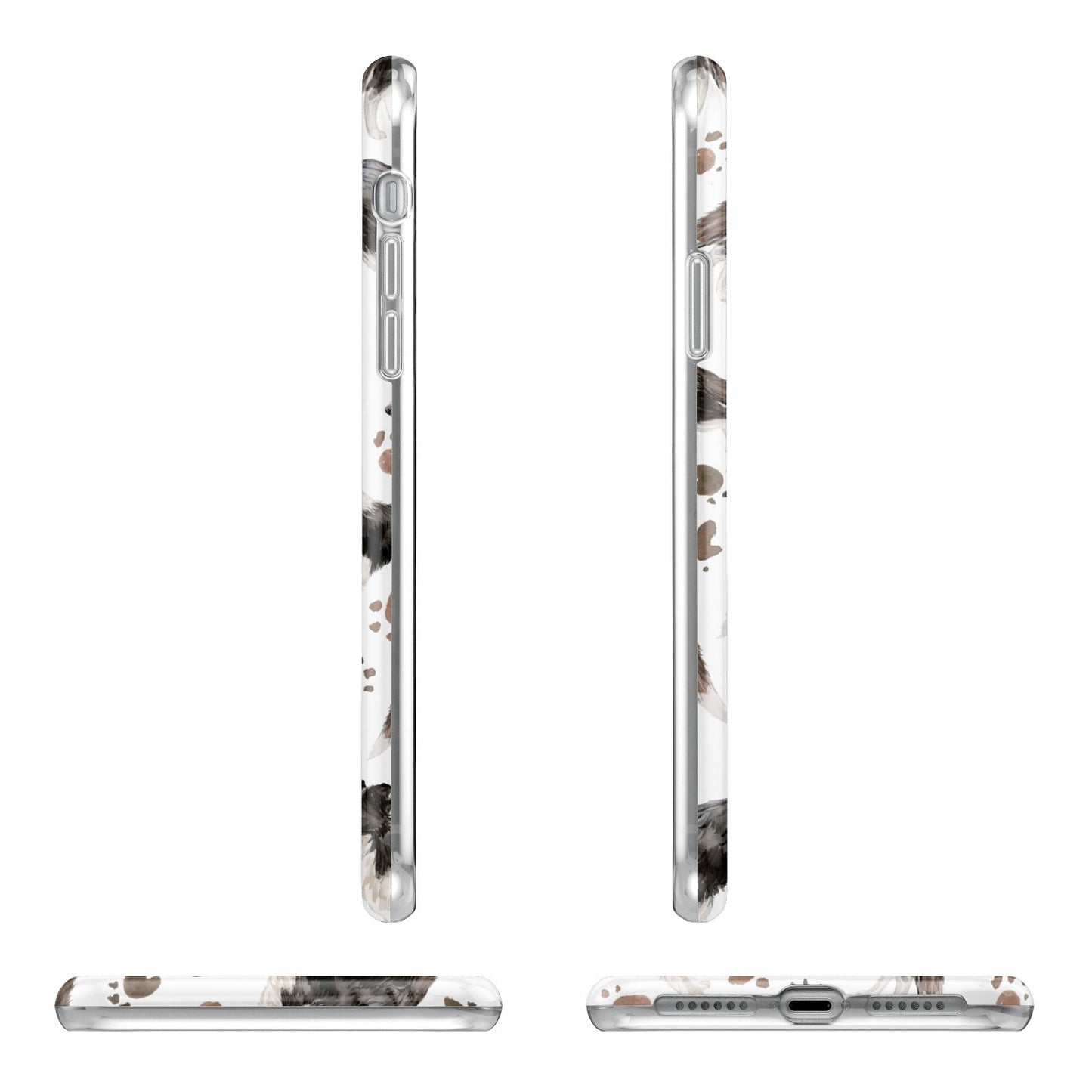 Personalised Border Collie Dog iPhone 11 Pro 3D Tough Case Angle Images