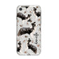 Personalised Border Collie Dog iPhone 8 Bumper Case on Silver iPhone