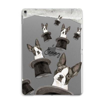 Personalised Boston Terrier Apple iPad Silver Case
