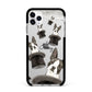 Personalised Boston Terrier Apple iPhone 11 Pro Max in Silver with Black Impact Case