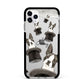 Personalised Boston Terrier Apple iPhone 11 Pro Max in Silver with Black Impact Case