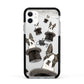 Personalised Boston Terrier Apple iPhone 11 in White with Black Impact Case