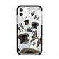Personalised Boston Terrier Apple iPhone 11 in White with Black Impact Case