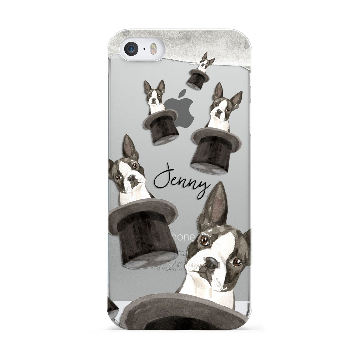 Personalised Boston Terrier Apple iPhone 5 Case