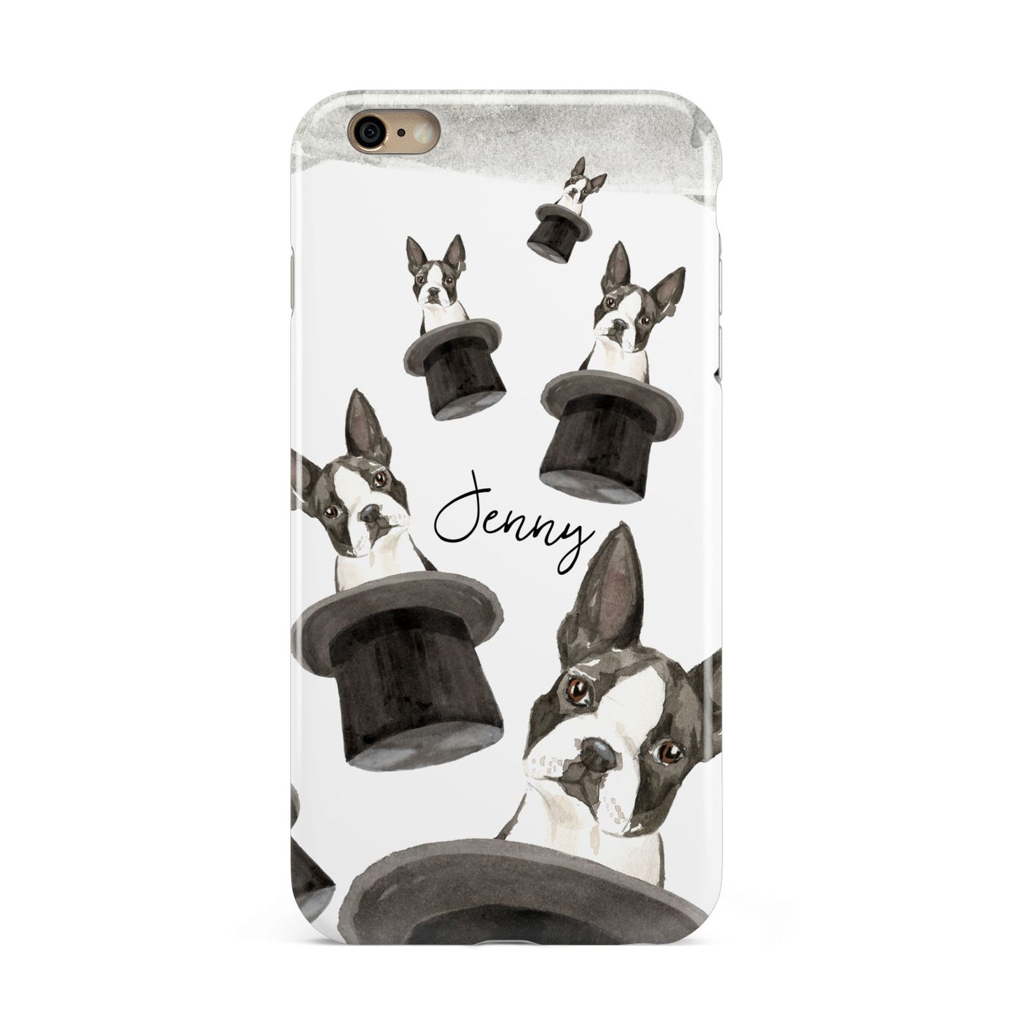 Personalised Boston Terrier Apple iPhone 6 Plus 3D Tough Case