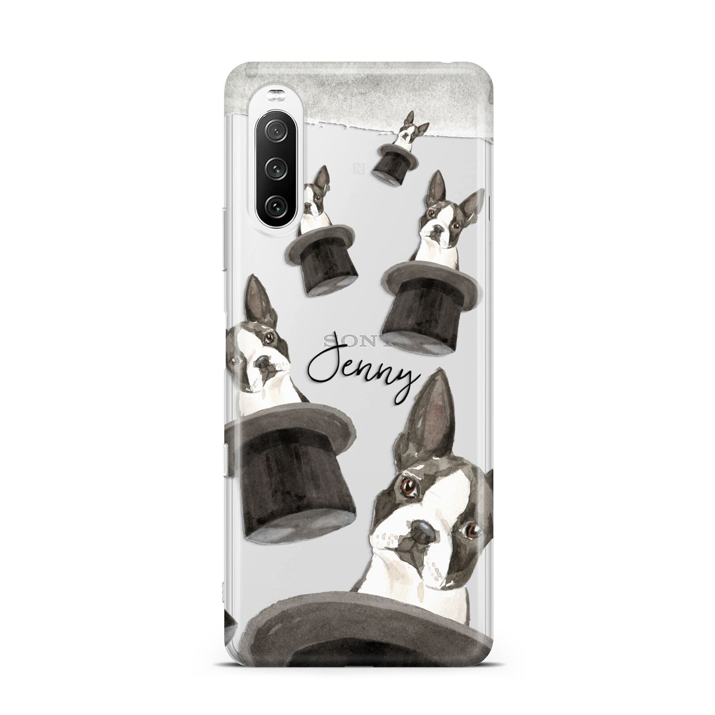 Personalised Boston Terrier Sony Xperia 10 III Case
