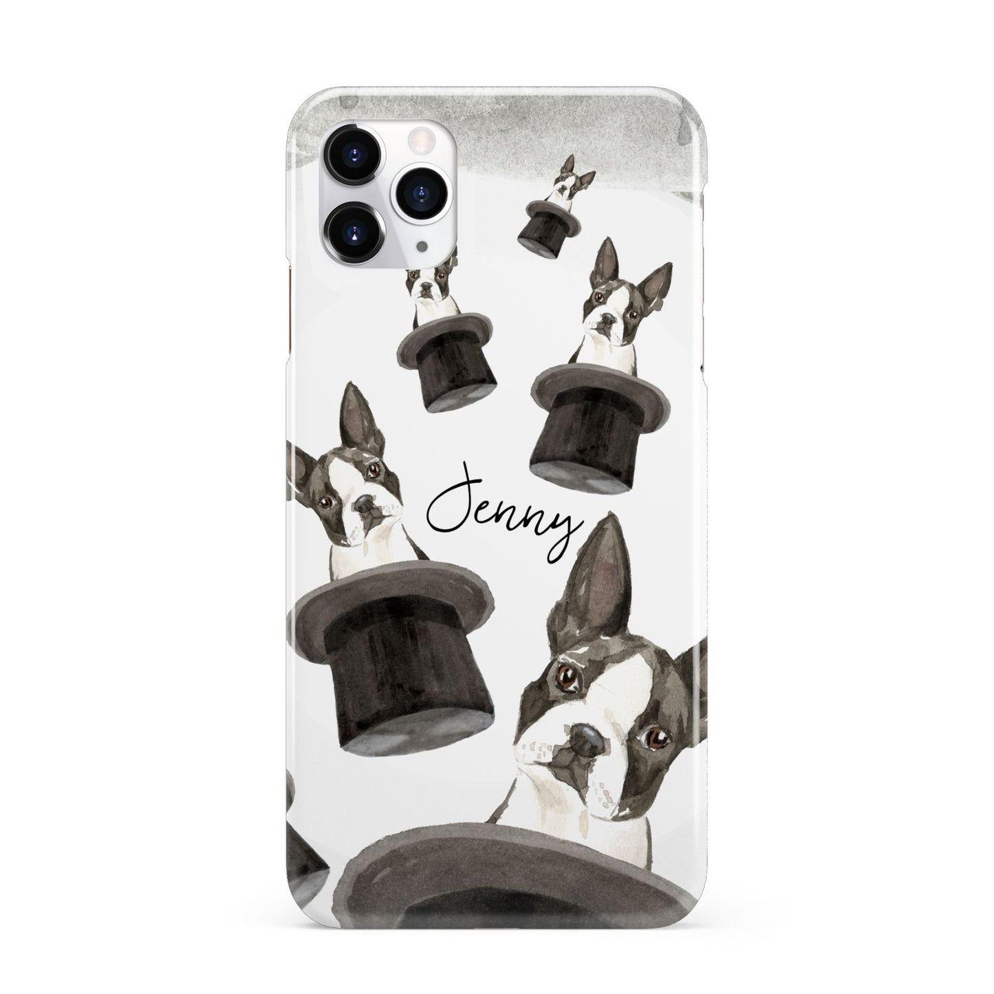 Personalised Boston Terrier iPhone 11 Pro Max 3D Snap Case