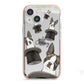 Personalised Boston Terrier iPhone 13 Mini TPU Impact Case with Pink Edges