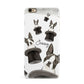 Personalised Boston Terrier iPhone 6 Plus 3D Snap Case on Gold Phone