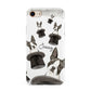 Personalised Boston Terrier iPhone 8 3D Tough Case on Gold Phone